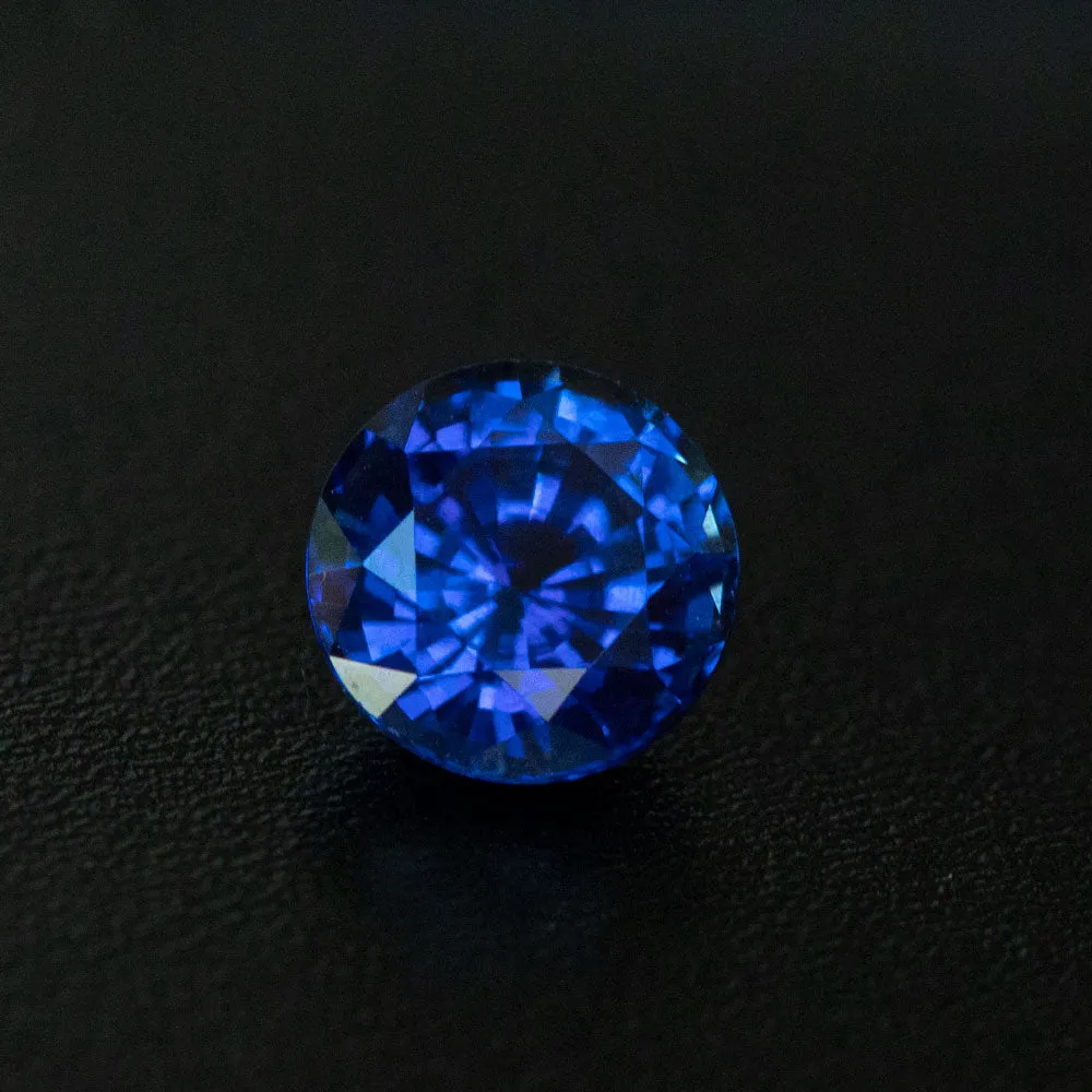 1.20CT CEYLON ROUND SAPPHIRE, VIBRANT ROYAL BLUE, 6x4.10MM