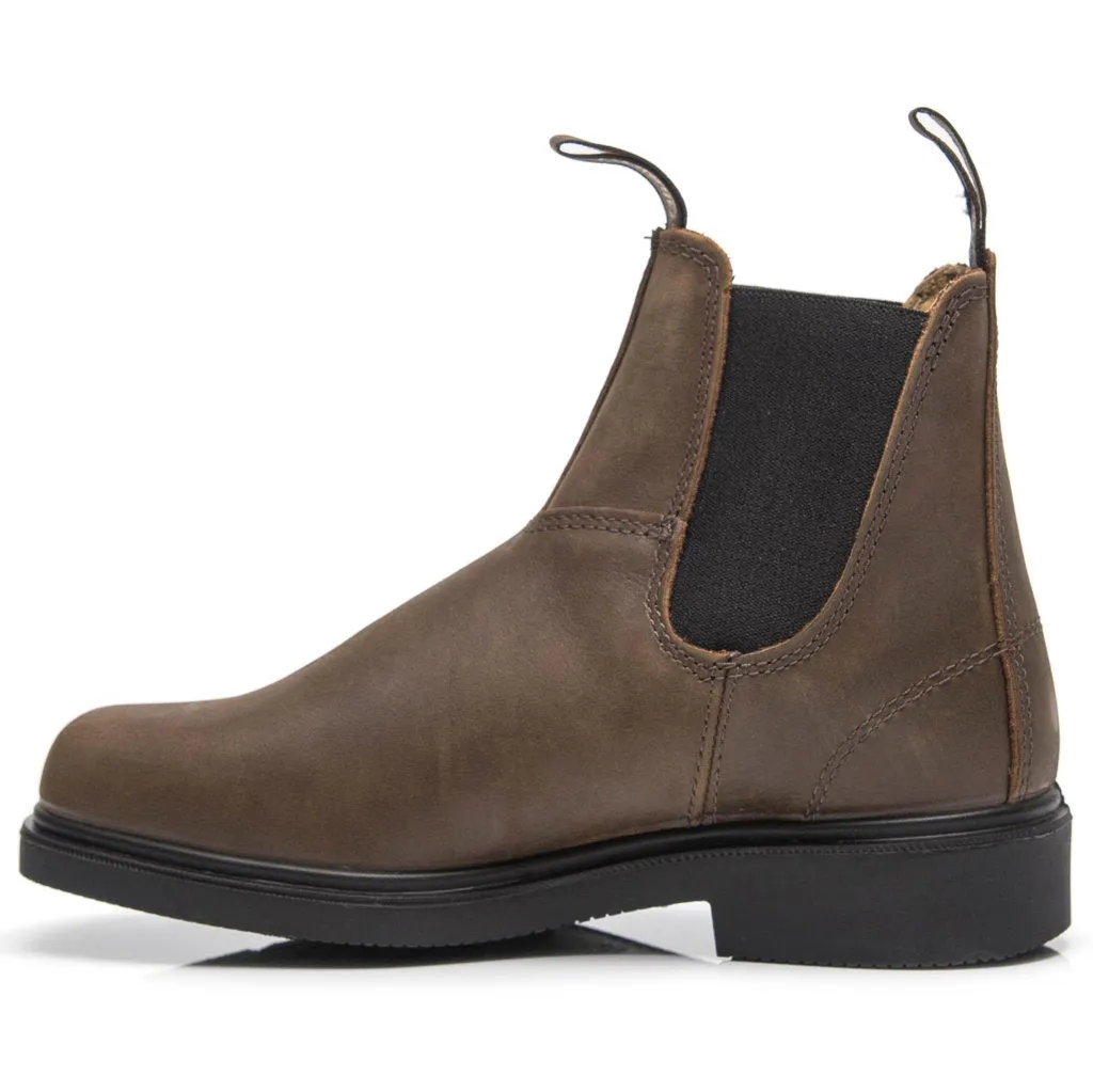 2029 Water-Resistant Leather Unisex Chelsea Boots