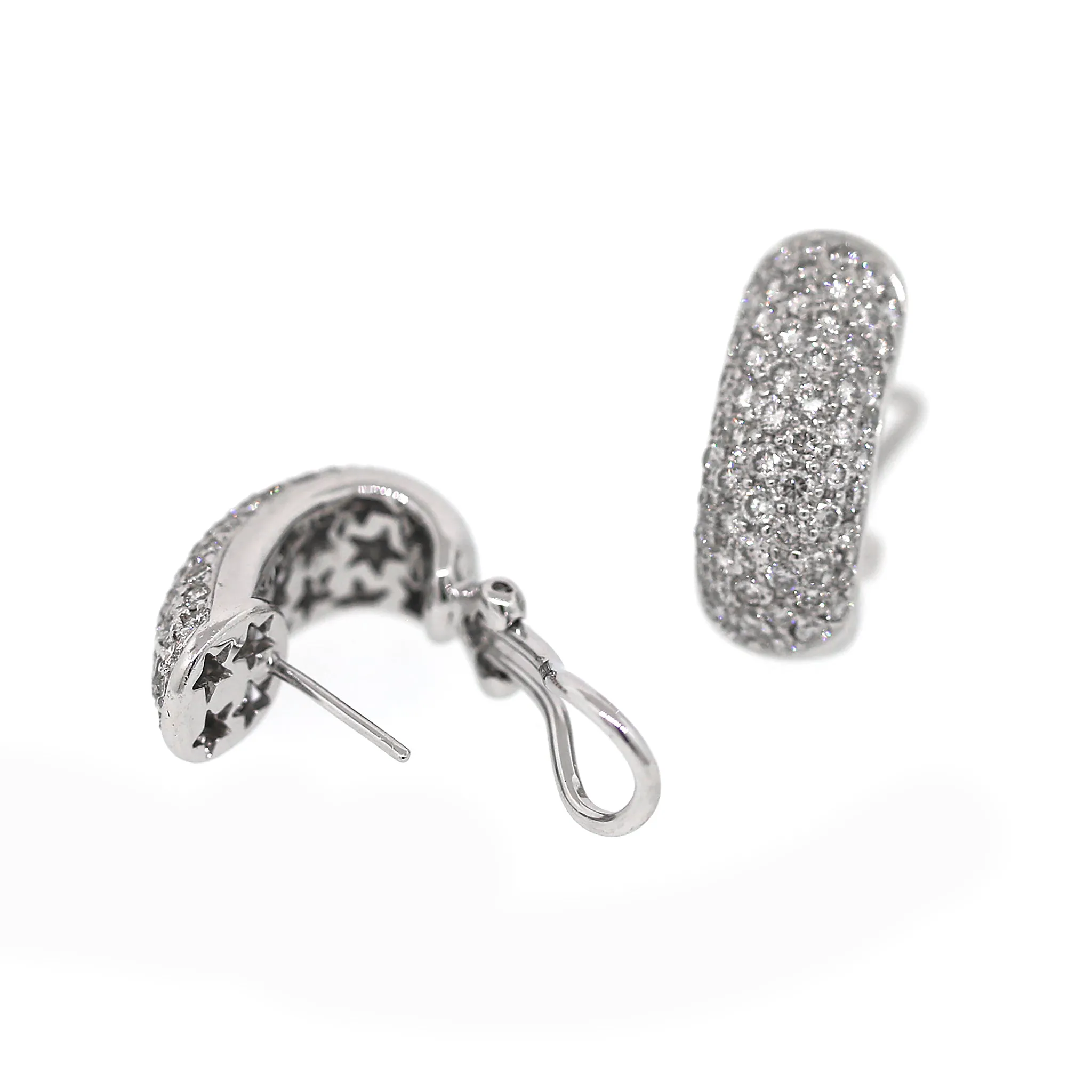 2.16 carat Diamond Huggies Earrings