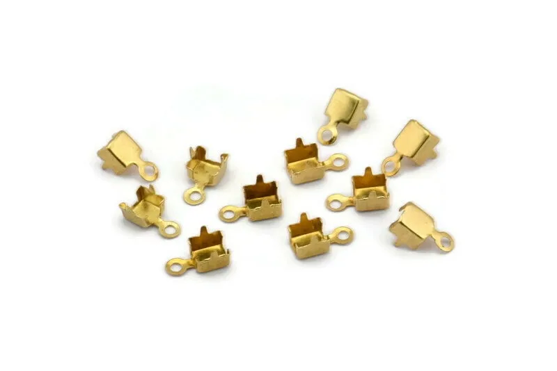 250 Crimp Ends For Rhinestone Chain, Pp31 (ss16) Rhinestone Chain Connectors, Crimp Ends For 3.90mm/4mm Chain, S415