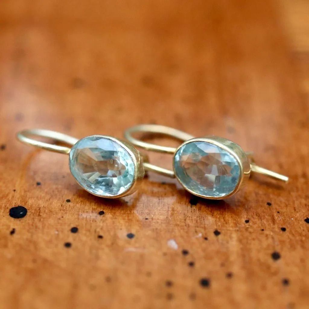 Aegean Aquamarine Earrings