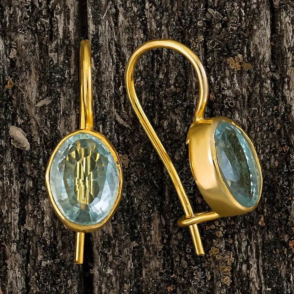 Aegean Aquamarine Earrings