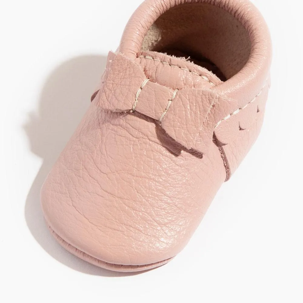 Blush Bow Baby Shoe