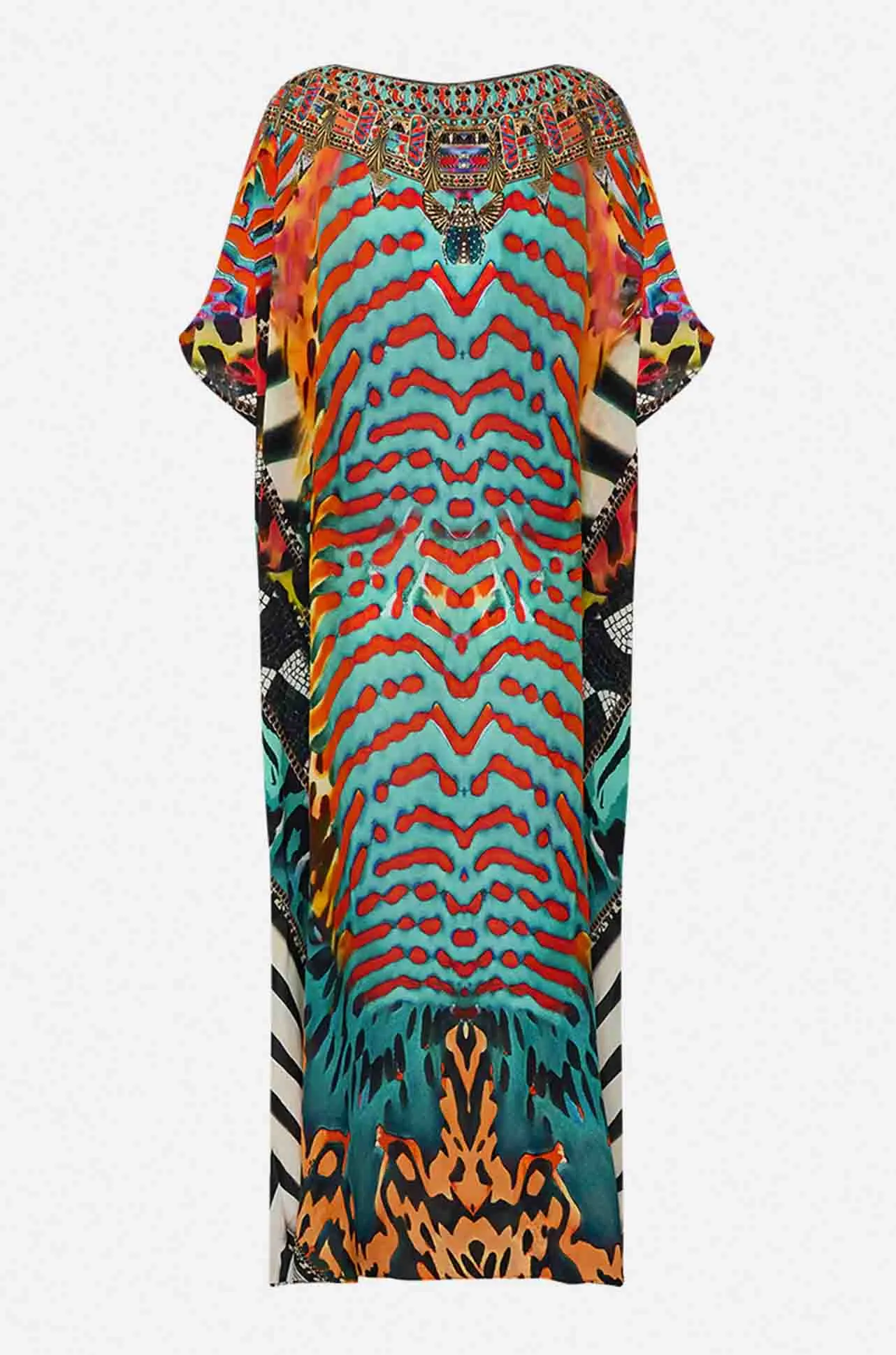 Camilla - Desert Visions Round Neck Kaftan