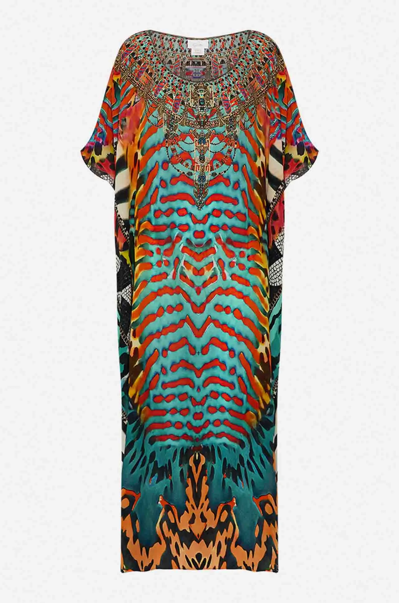 Camilla - Desert Visions Round Neck Kaftan