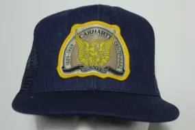 Carhartt Centennial 1889-1989 Vintage 80's Denim USA Trucker Snapback Adjustable Hat