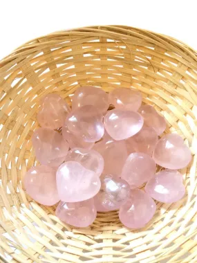 Carved Rose Quartz Hearts