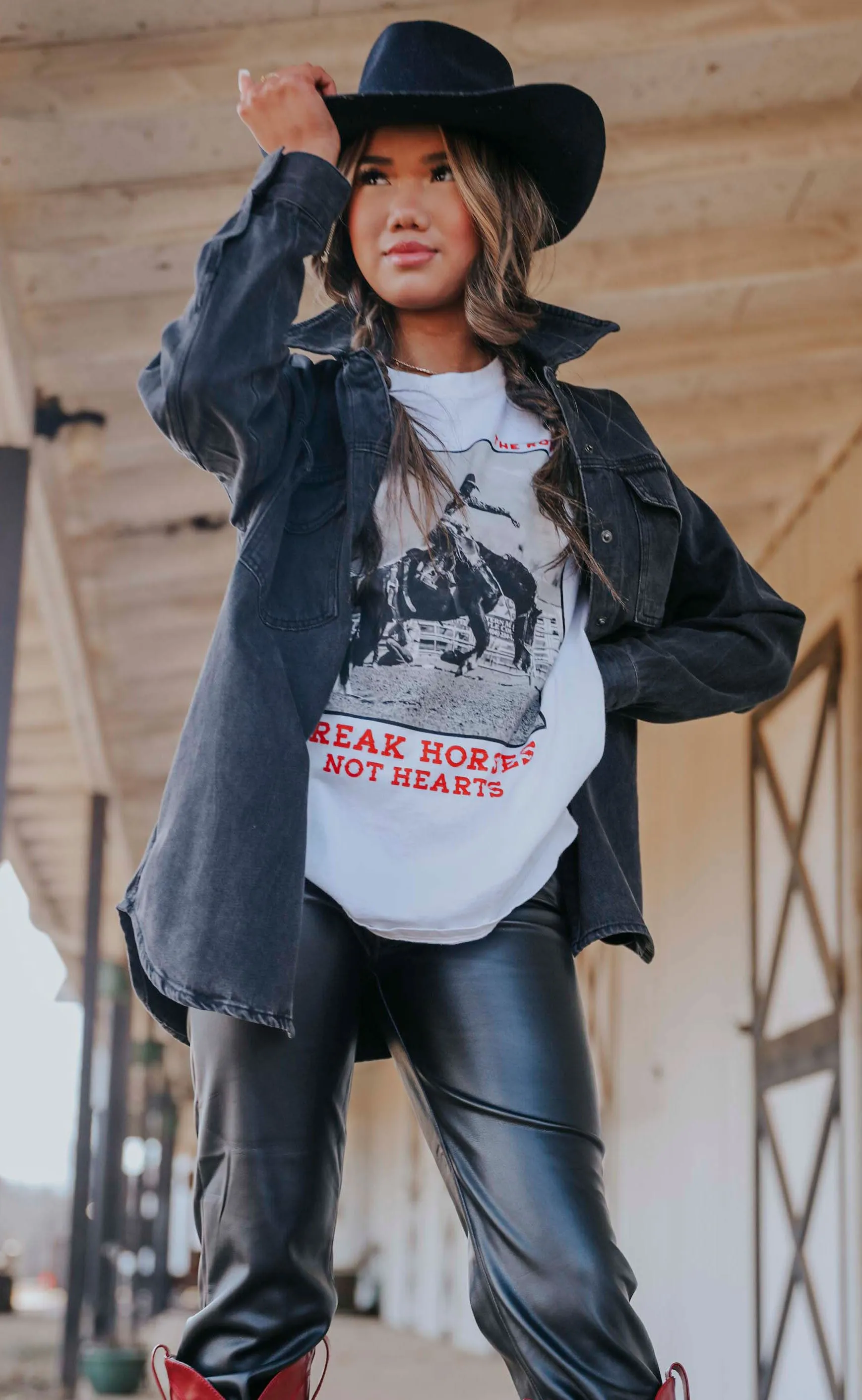 charlie southern: break horses not hearts t shirt