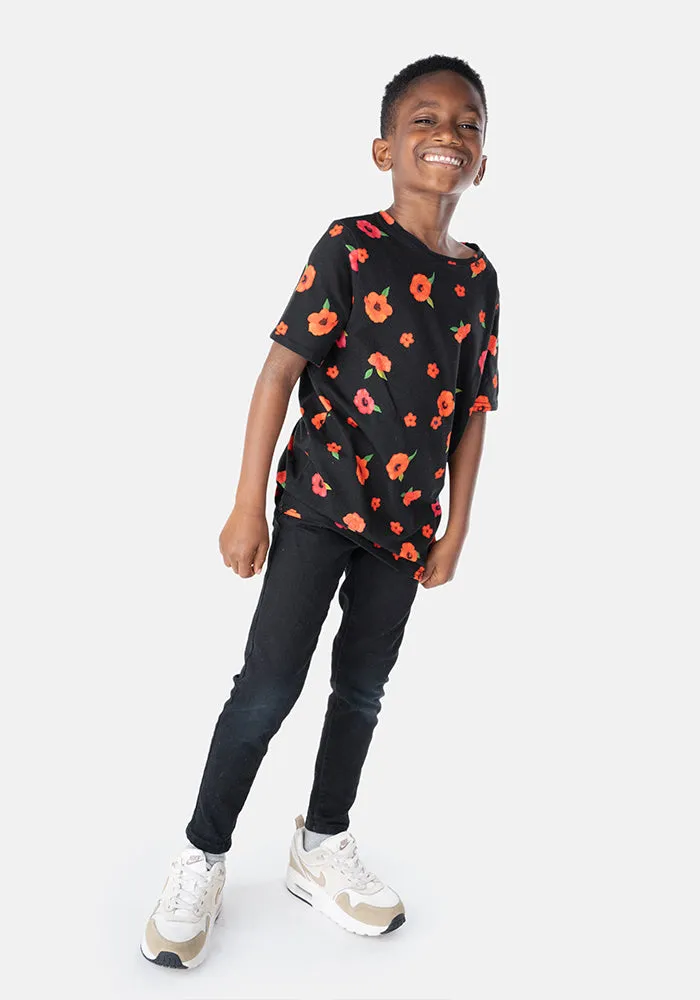 Children's Poppy Print Cotton T-Shirt (Radley)