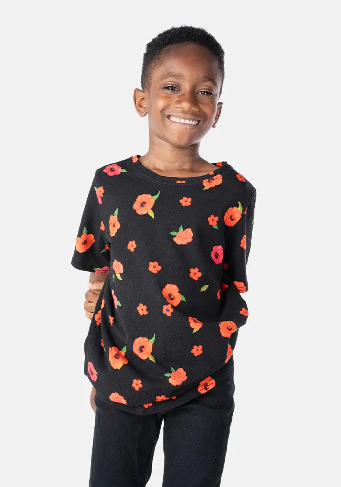 Children's Poppy Print Cotton T-Shirt (Radley)