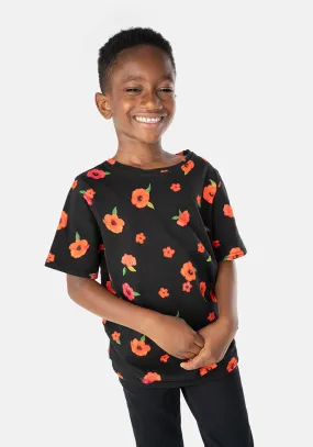 Children's Poppy Print Cotton T-Shirt (Radley)