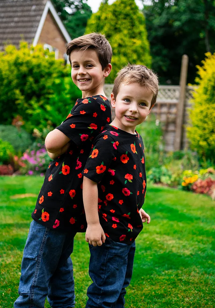 Children's Poppy Print Cotton T-Shirt (Radley)