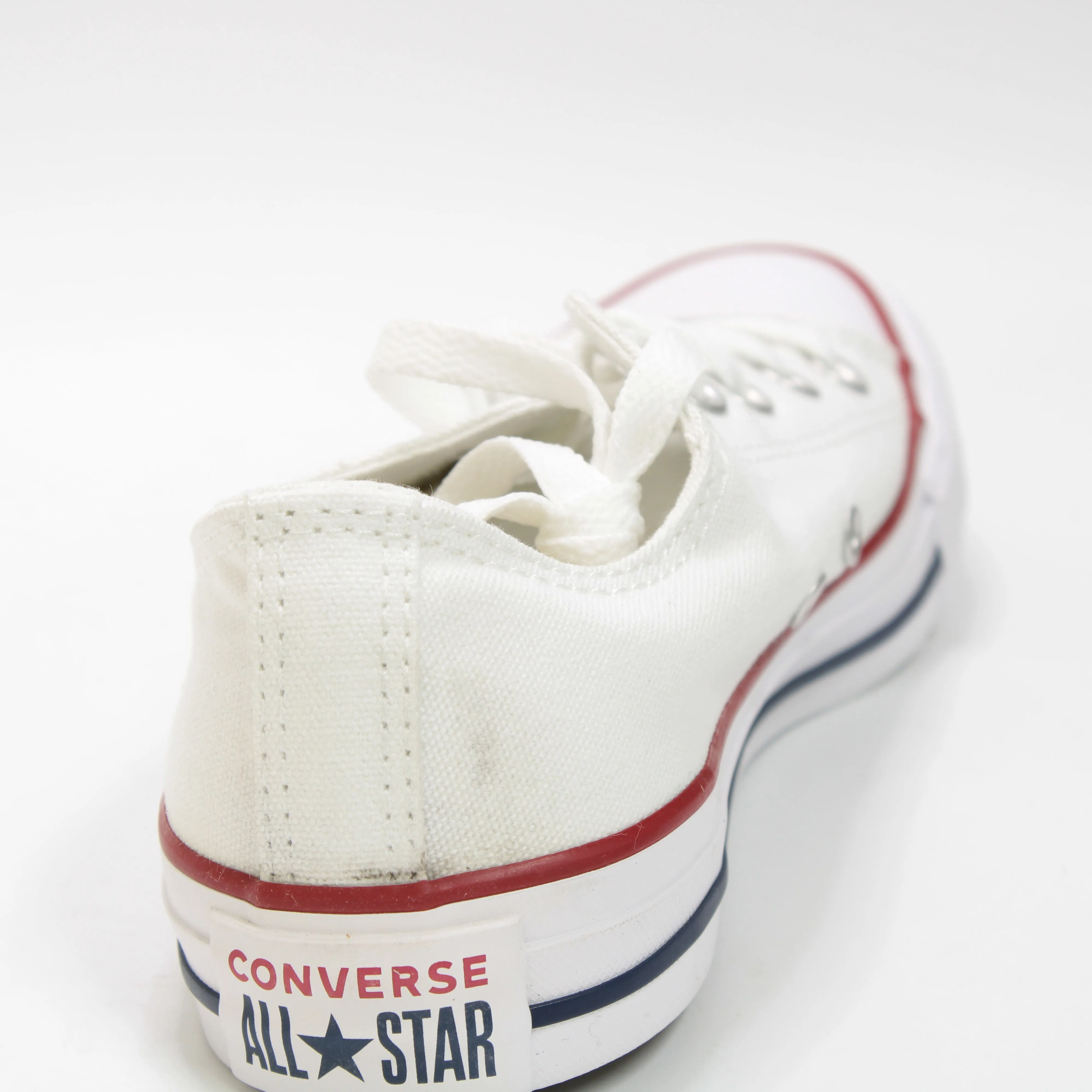 Converse All Star Low White Canvas Uk Size 4