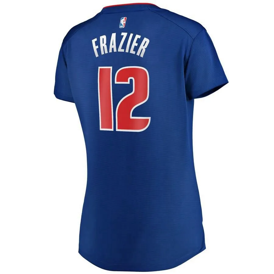 Detroit Pistons Tim Frazier Fanatics Branded Replica Fast Break Icon Jersey Womens - Blue | Ireland Y5738X3