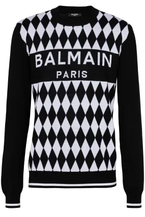 DIAMOND LOGO JACQUARD SWEATER