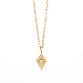 Diamond North Star Necklace - 14k Yellow Gold