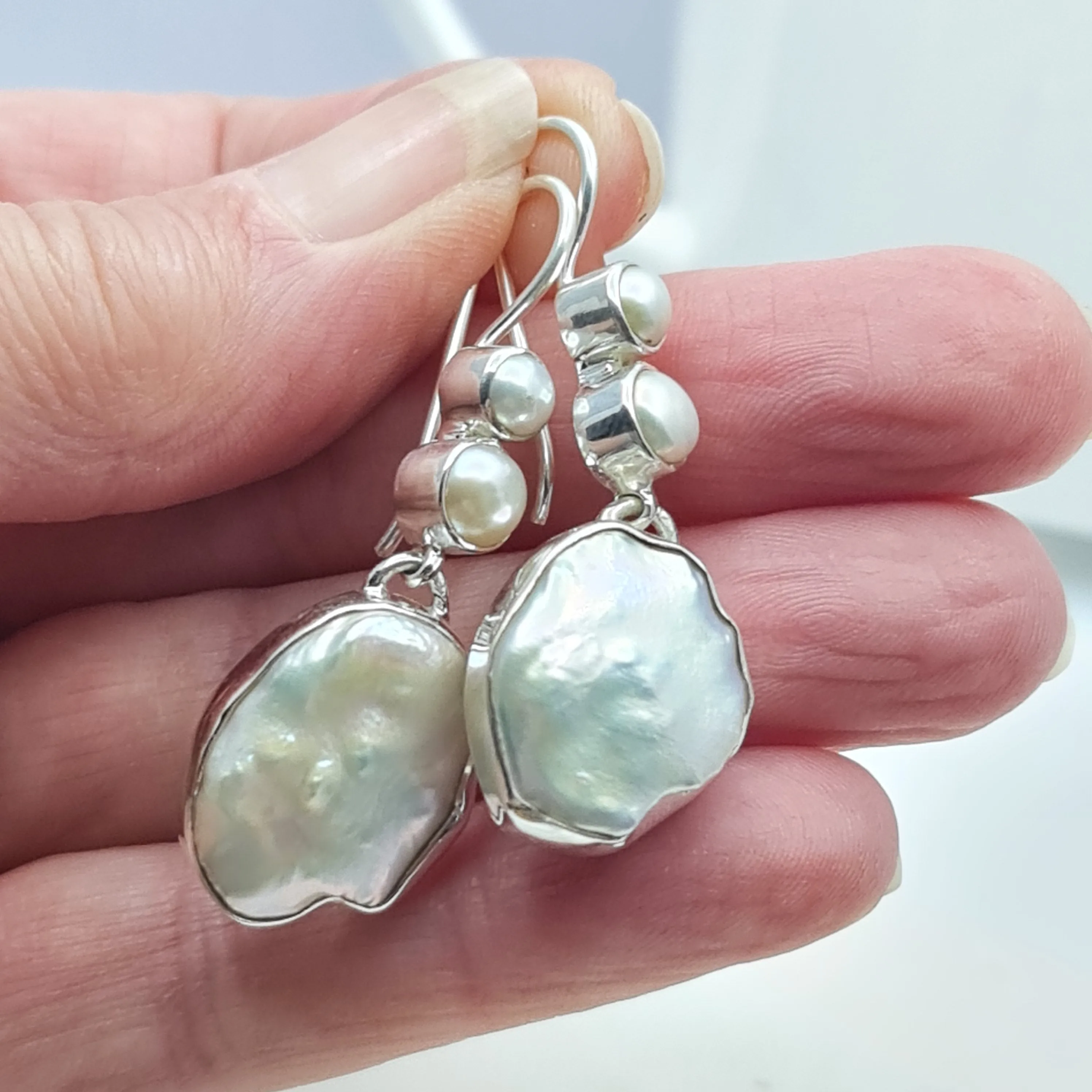 Dominique Baroque Freshwater Pearl drop earrings