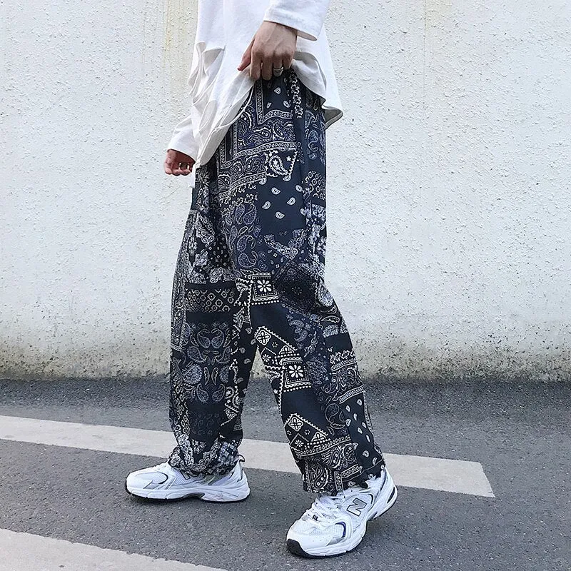 Foesce -Funny Men Harem Pants Loose Hip Hop Jogger Sweatpants Male Oversized Streetwear Elastic Waist Woman Cargo Trousers 5XL