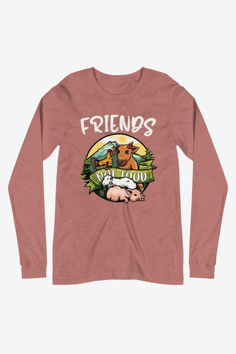 Friends Not Food - Unisex Long Sleeve Tee