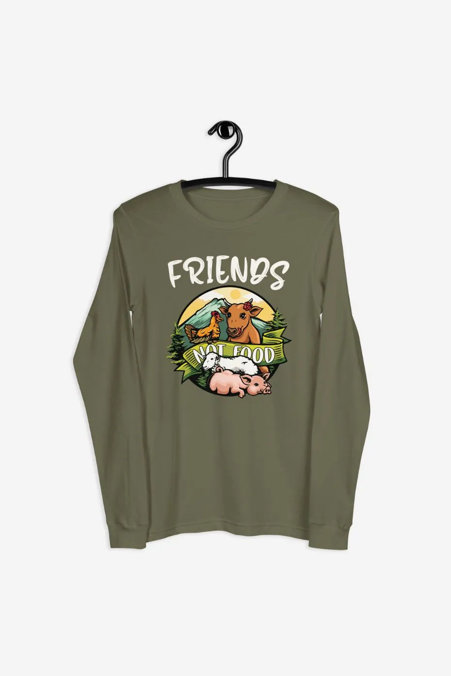 Friends Not Food - Unisex Long Sleeve Tee