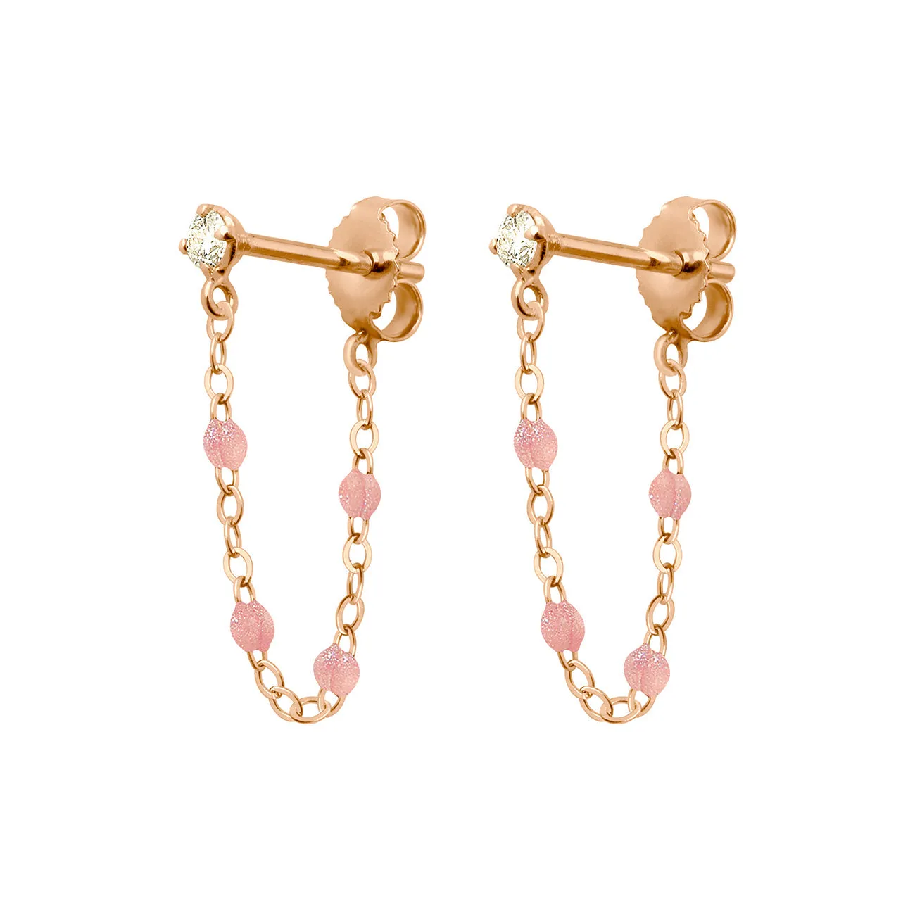 Gigi Supreme Diamond earrings, Blush, Rose Gold