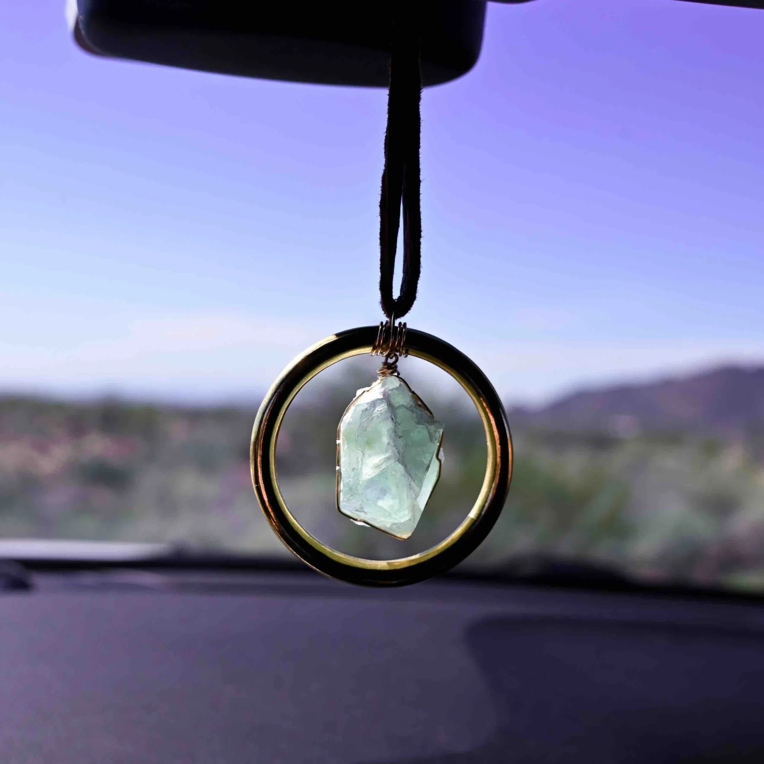 Grow & Flow Fluorite Car Charm