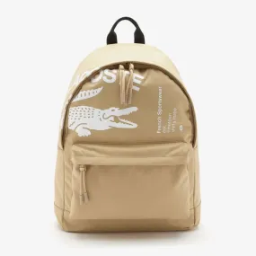 Lacoste Contrast Branded Backpack - BEG