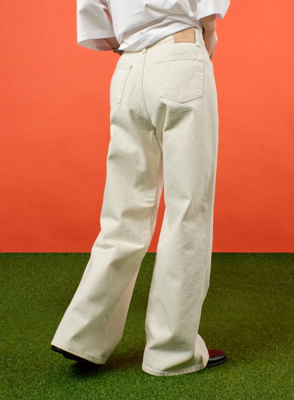 Mid Waist Pocket Wide Leg Pants OF406