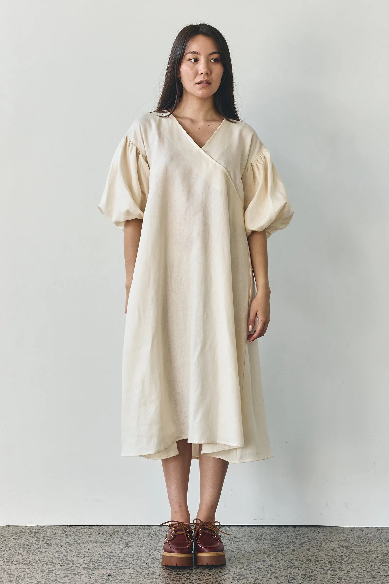 Miu Maxi Dress in Ivory