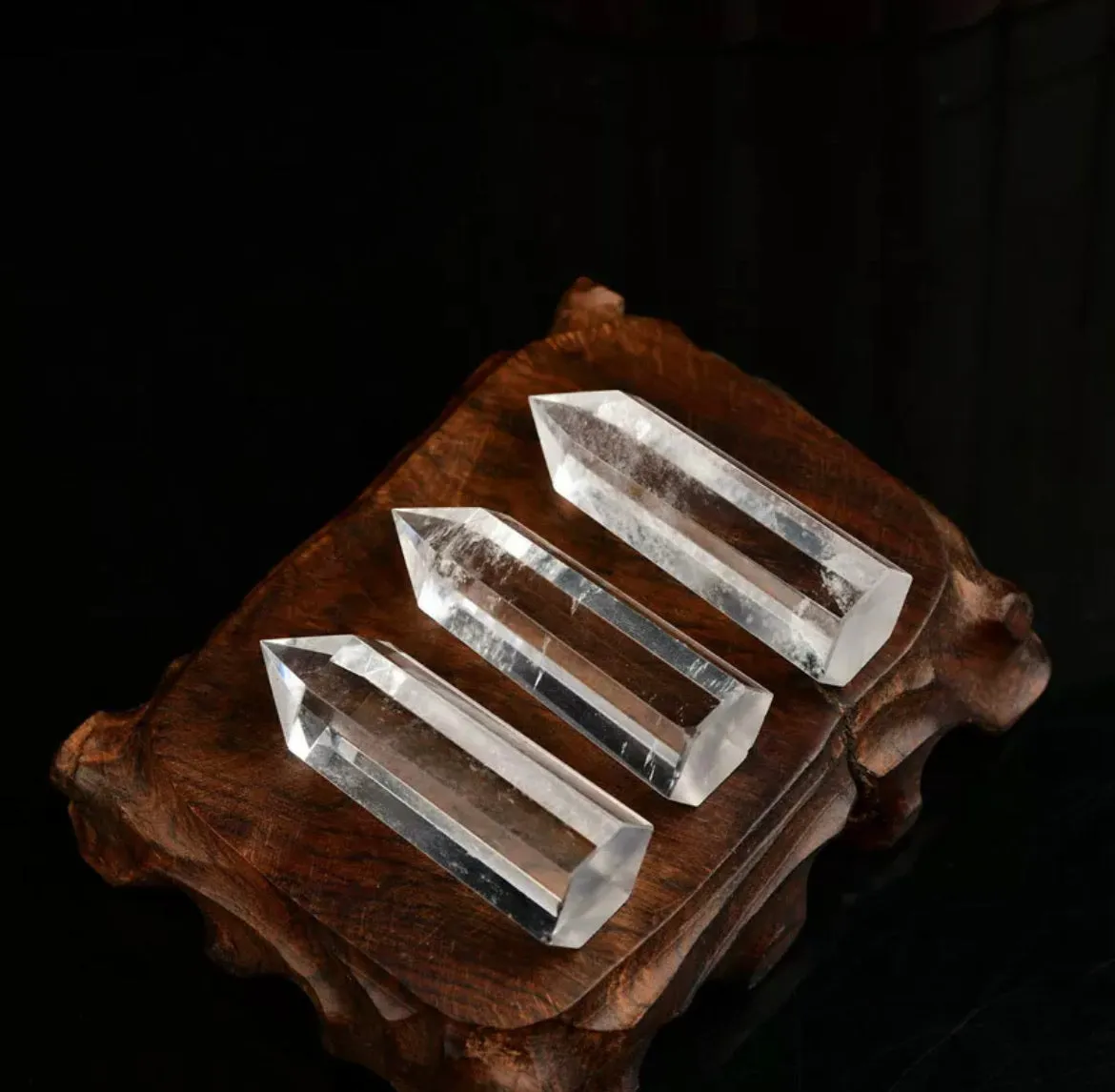 Natural Clear Quartz Crystal Point Wand Specimen Reiki Healing Stone