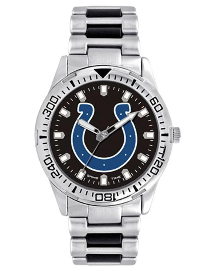 NFL Mens Indianapolis Colts Heavy Hitter Watch - Bracelet Strap - Color Logo