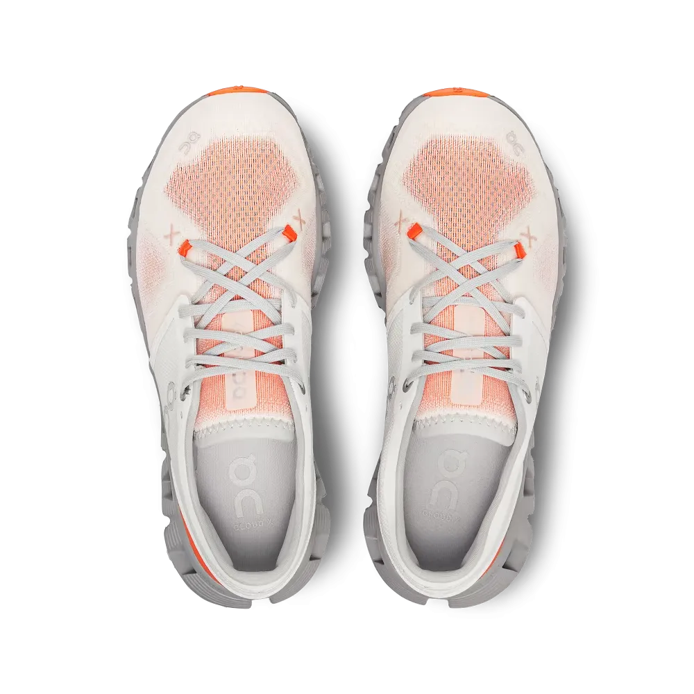 On Running Women's Cloud X 3 Shoes - Ivory / Alloy