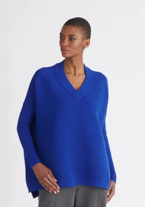 Paisie V-neck Jumper in Royal Blue