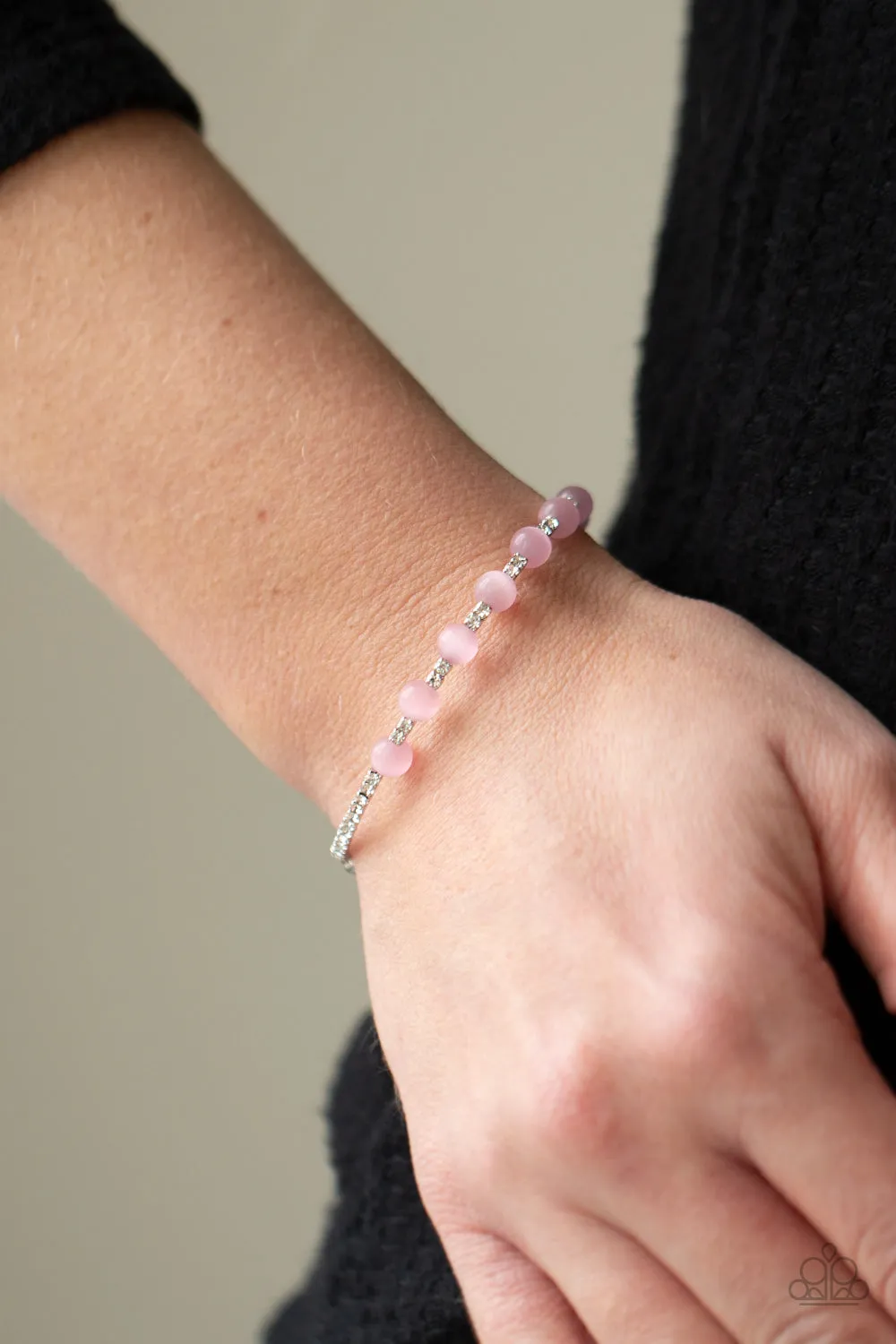 Paparazzi Tea Party Twinkle - Pink Bracelet