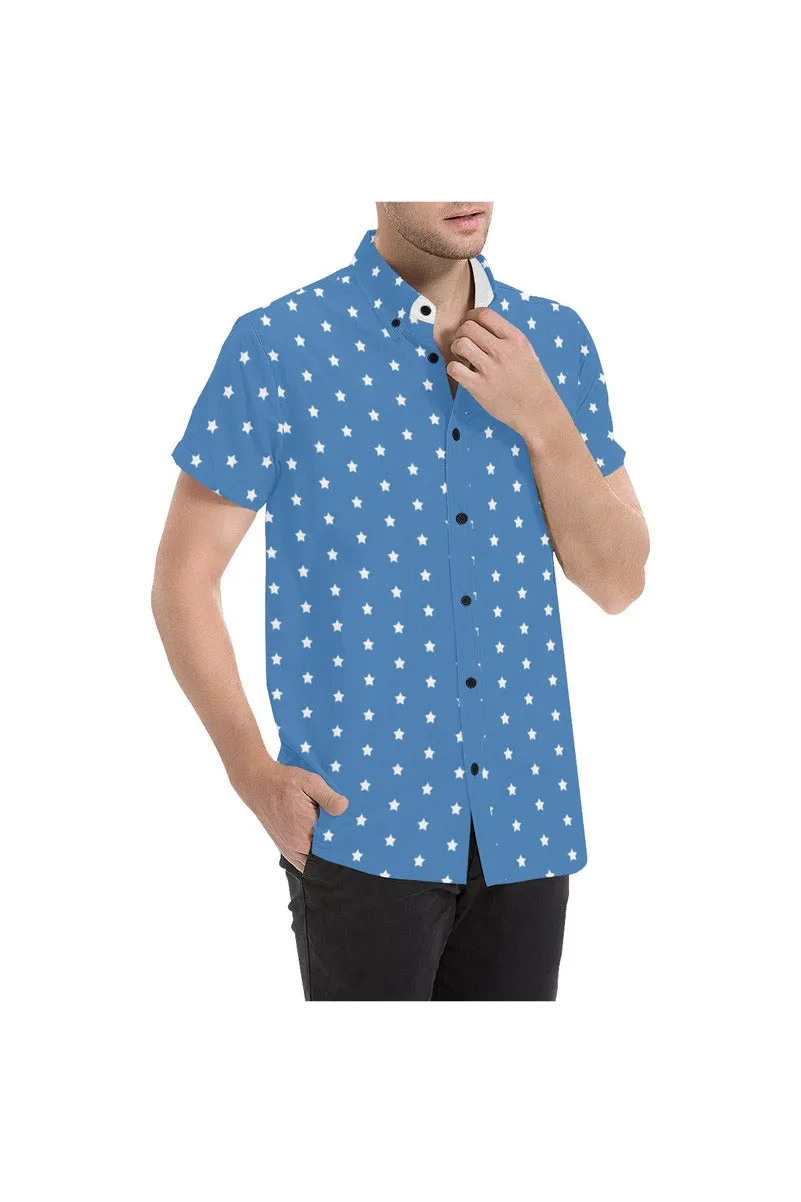 Patriot Star Men's All Over Print Short Sleeve Shirt