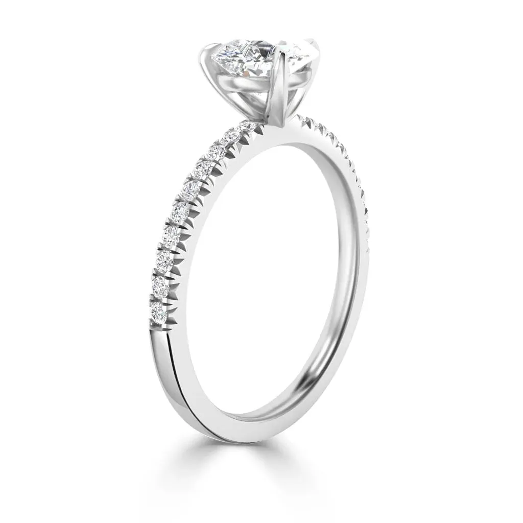 Penelope - 18ct White Gold - Pear