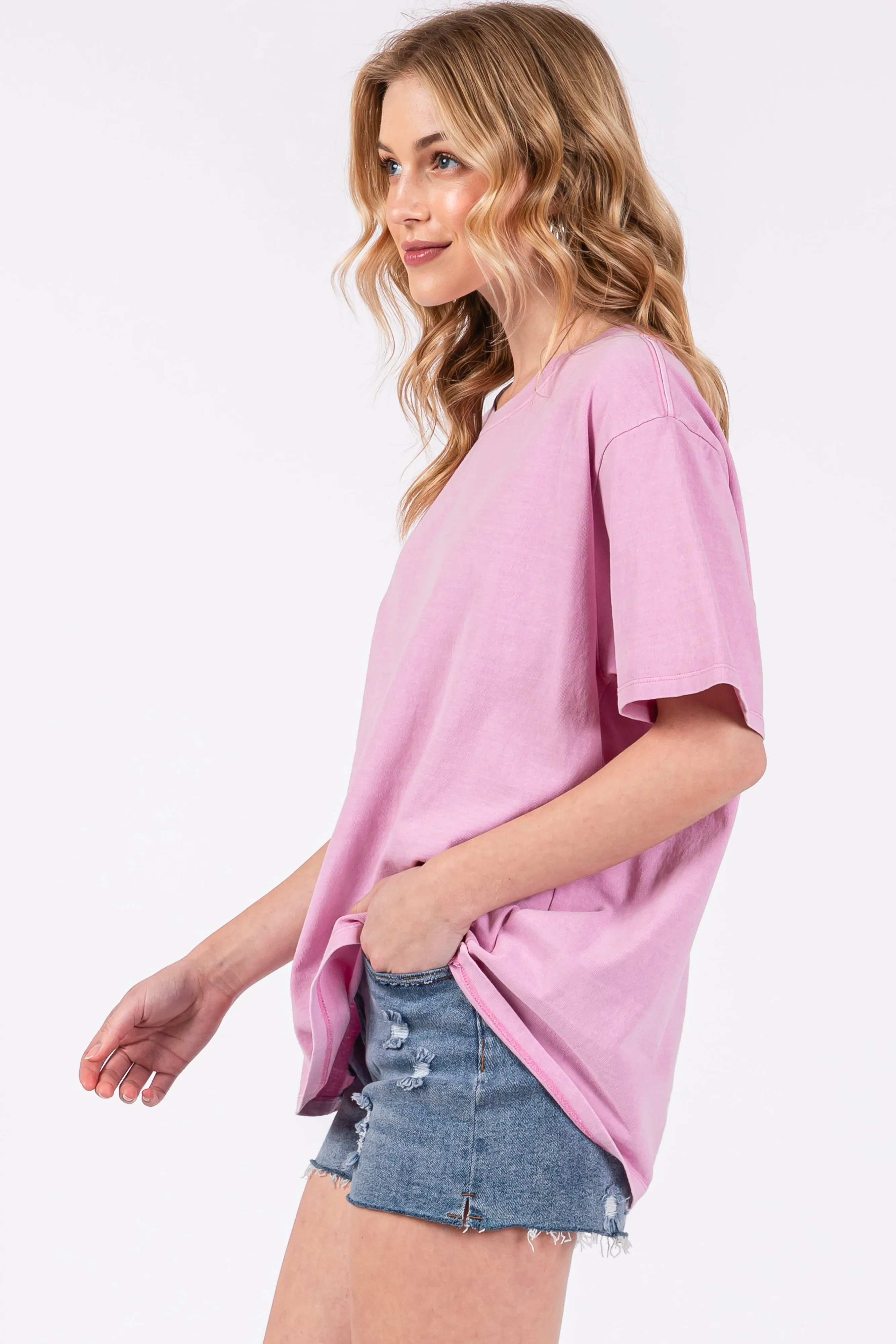 Pink Short Sleeve Top