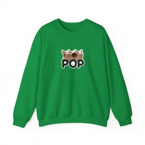 Pop Cat Meme Unisex Heavy Blend Crewneck Sweatshirt