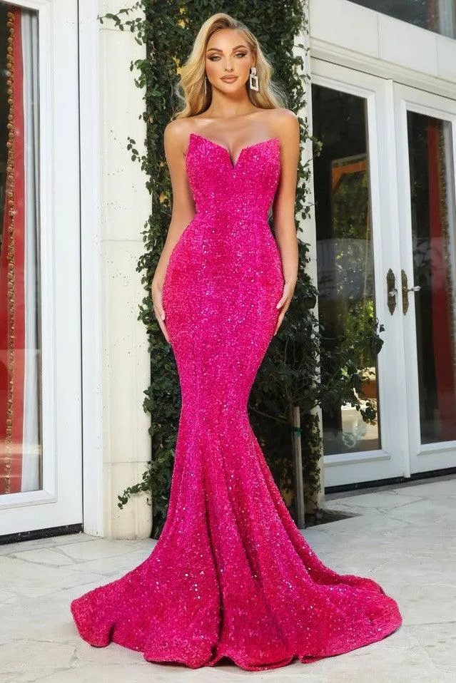 Portia & Scarlett PS21208 Gown - Hot Pink