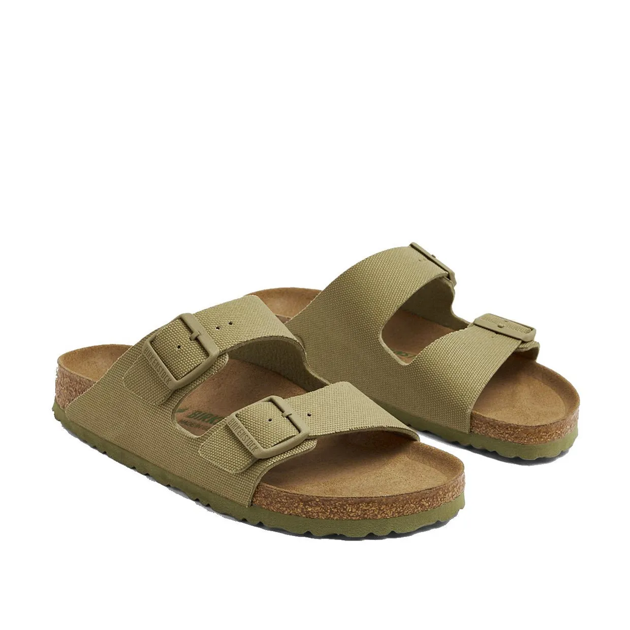 Sandali Unisex Birkenstock Arizona Vegan Verde Khaki