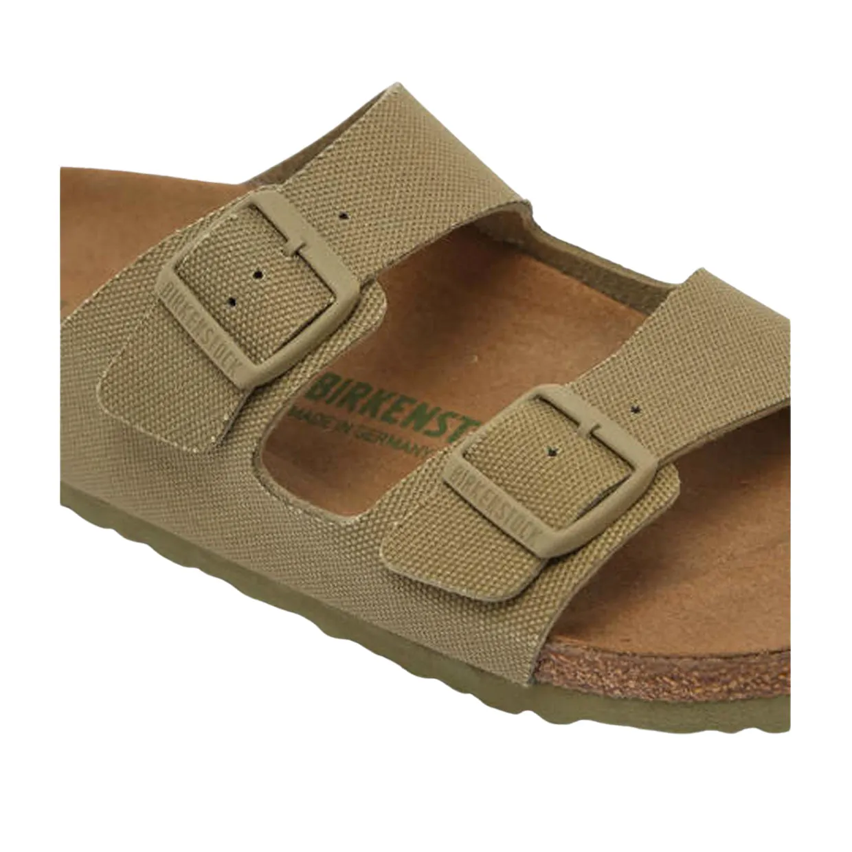 Sandali Unisex Birkenstock Arizona Vegan Verde Khaki