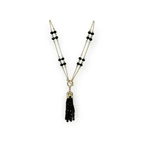 Soldana Gold Tassel Necklace