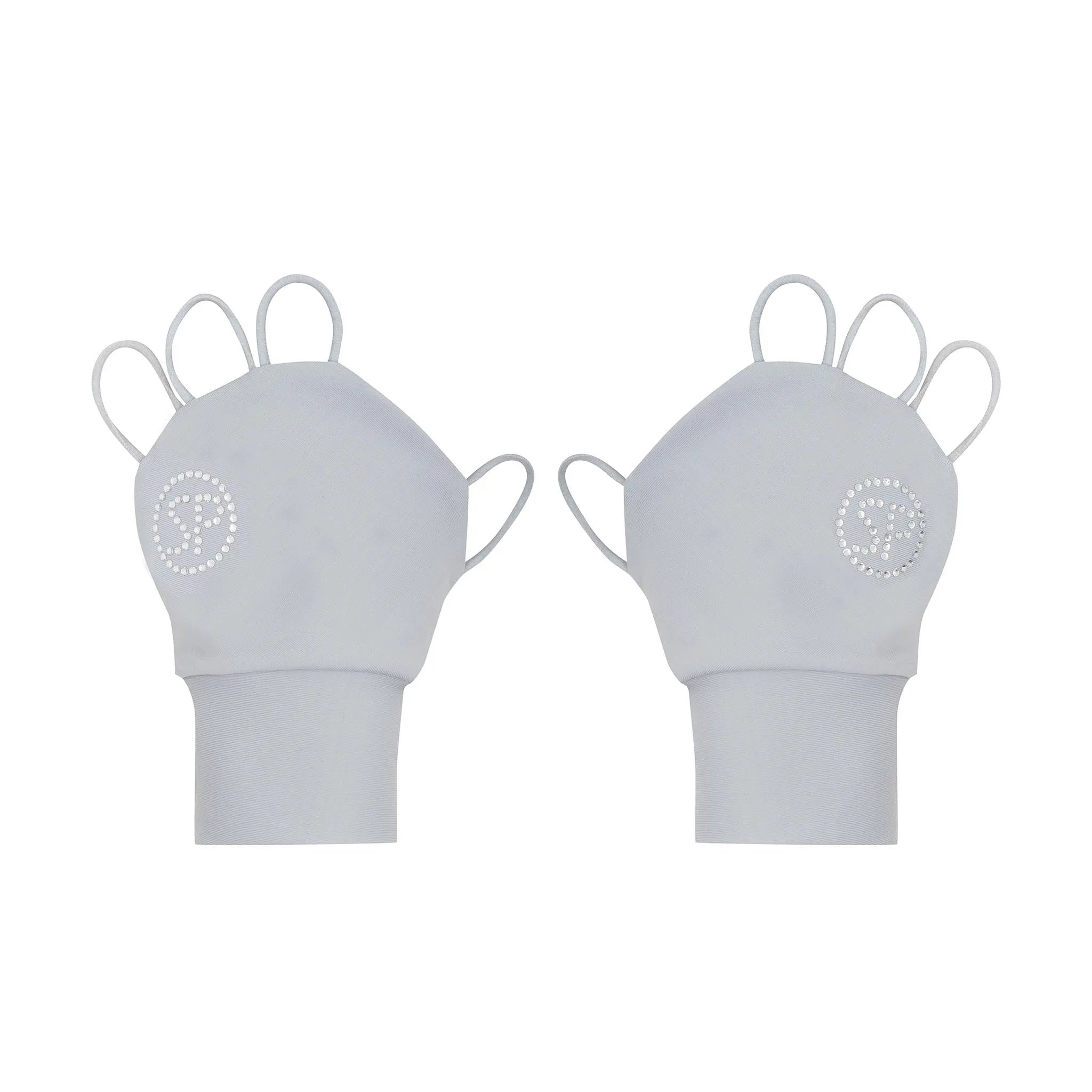 SP Glove (Palmless sun glove) - Crystal logo [Grey]