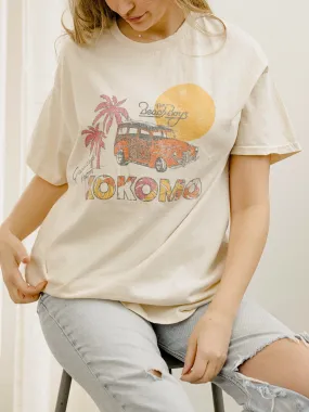 The Beach Boys Postcard Off White Thrifted Tee