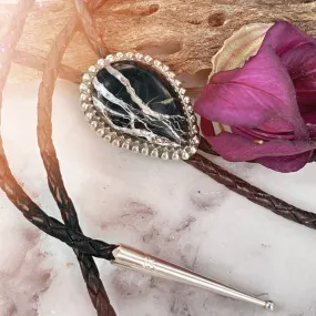 White Buffalo Teardrop Bolo Tie {Unisex}