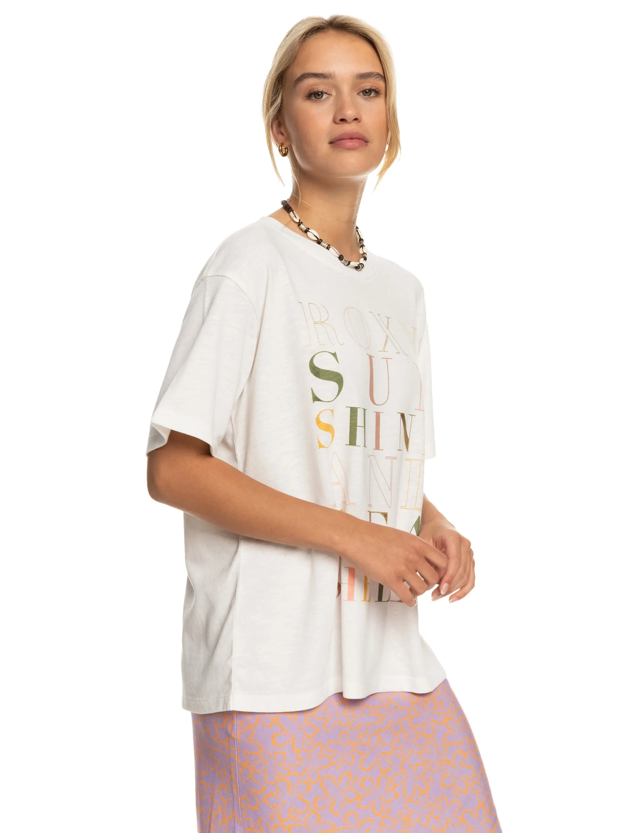 Womens Crystal Vision Oversized Boyfriend Short Sleeve Tee