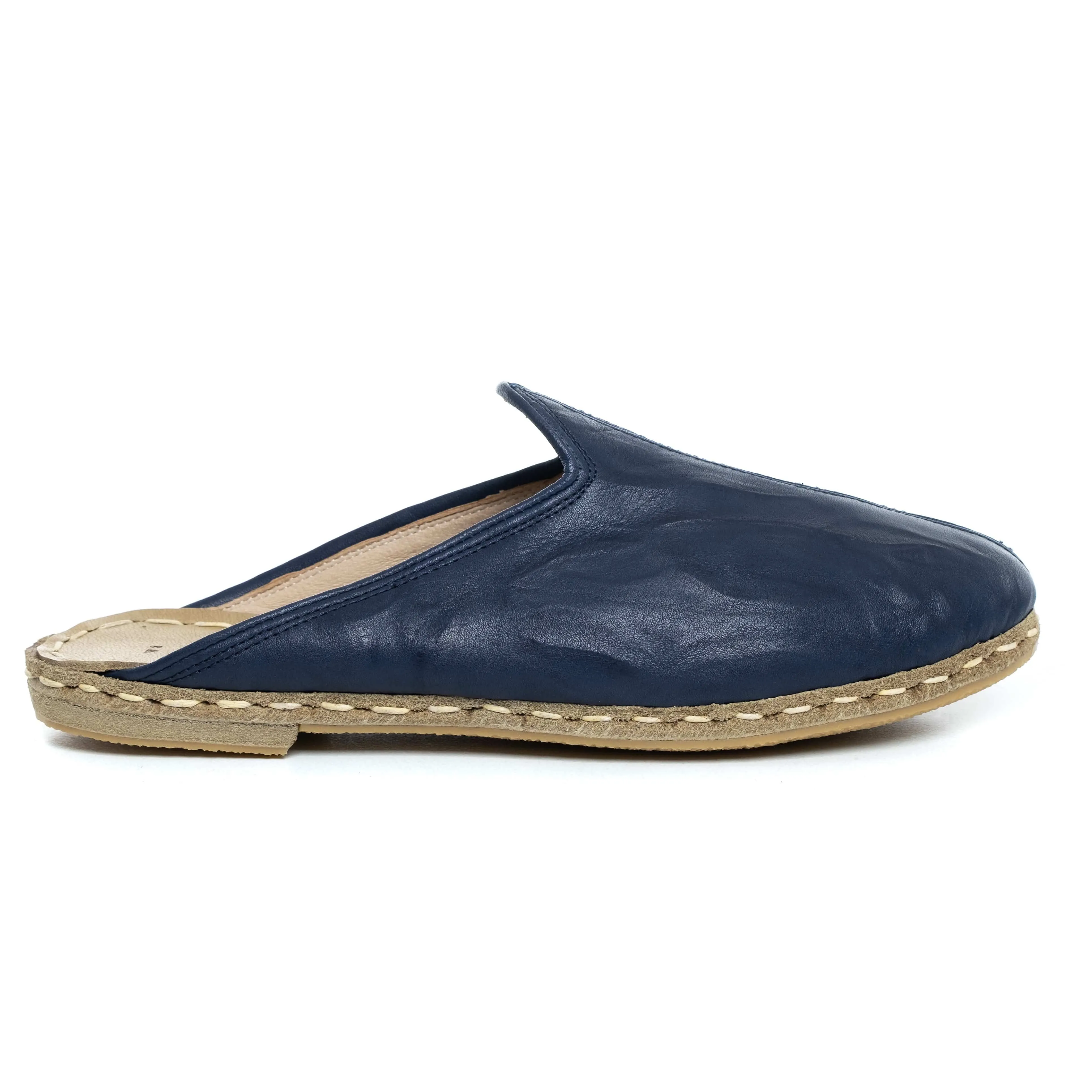 Women's Navy Slippers