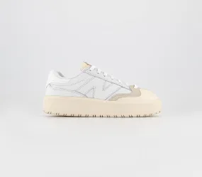 Womens New Balance CT302 White White Off White Trainers